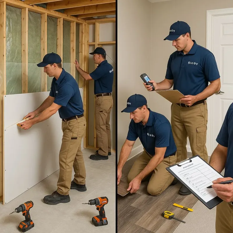 Repairs and Reconstruction process in South San Jose Hills, CA